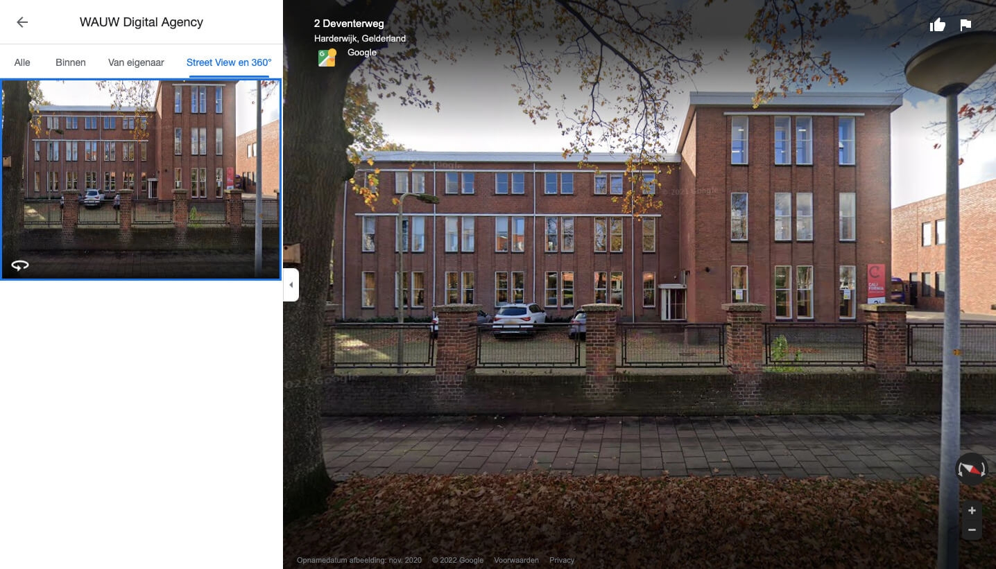 google street view 360 graden wauw