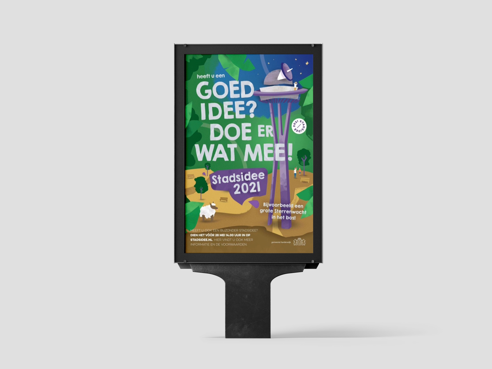 Gemeente Harderwijk Stadsidee - Mockup Poster