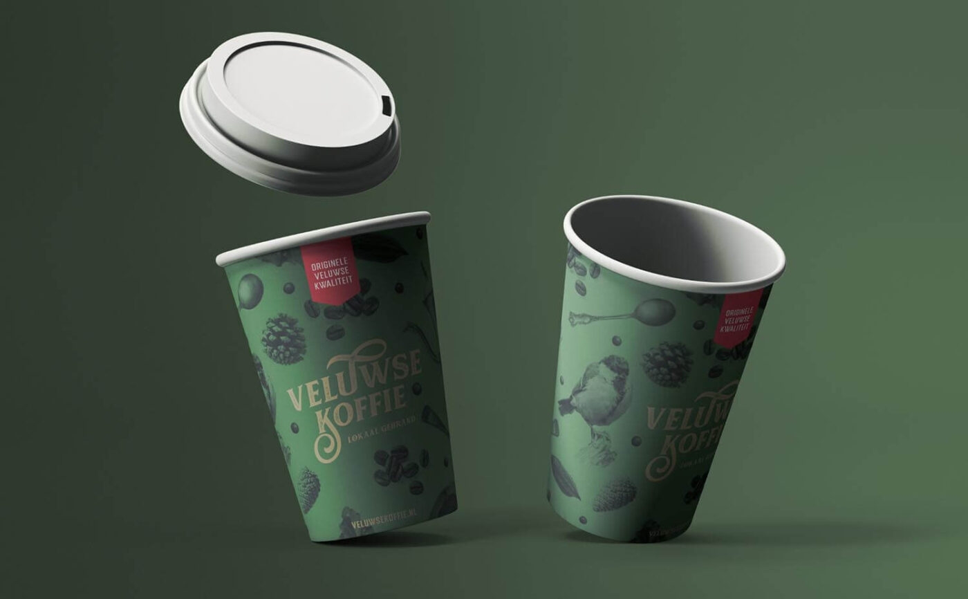 Veluwse Koffie Case Branding Koffiebekers